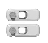 2pcs Open The Door Lock Drawer Child Safety Locks Refrigerator Child Cupboard Locks Child Safety Latches Anti Pinch Locks Cabinet Lock Window Lock Abs Material Multifunction Baby