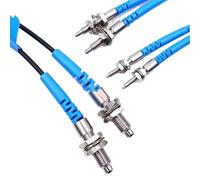 2pcs Opposed Optical Fiber Sensor PTS PT6Y10 PT3Y10 PT4Y10 20 Amplifier Probe(Pt4y10 1m)
