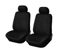 2pcs Or 5pcs Universal Car Seats Covers Double Front Seats And Back 3 Independent Seats Interior For Two Rows Of Seats Front Seat Covers(2pcs black)