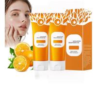 2pcs Orange Peeling Gel,Exfoliating Body Scrub,Orange Exfoliating Gel,Gentle Face Scrub With Silky Peeling,For Deep Cleansing And Moisturising,Brightens&Softens Skin With Refreshing Ora-Nge Formula