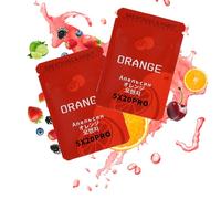 2pcs Orange Resistance for Anxiety Breathing Necklace, 2025 Upgrade Anxiety Relief Necklace for Adults, Portable Flavoured Tube Breathing Neck-lace, Calm Stop Stress Breathlace Aid for Women Men (O)