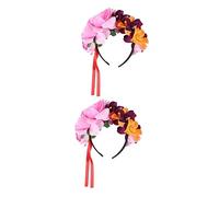 2pcs orchid headband ladies headbands rose headband garland vintage flower crown floral crown hair wreath floral crown Hair Accessory Headband Garland Headpiece