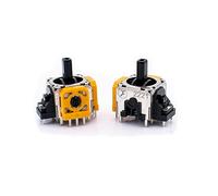 2PCS Original Replacement 3D Analog Joystick Sensor 3D Analog Axis Joystick for PS5 Repair Gamepads 3D Stick (yellow)