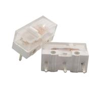 2Pcs Original White 0.74N Mouse 3Pin Gold Alloy Contacts 80 Million for