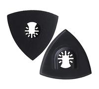 2Pcs Oscillating Multi-Tool Triangular Sanding Pads 90mm Hook & Loop Sanding Disc Pads Compatible with Dewalt Stanley Bosch