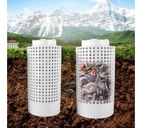 2Pcs Outdoor Compost Bins, 110/160 Hole Worm Composter Underground Worm Farm To Convert Waste To Compost, Composting Bin 2 Gallons, Worm Composter for Raised Beds, Sustainable