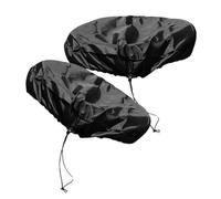 2pcs Outdoor Drum Cover 55 Gallon Oxford Cloth Black Adjustable