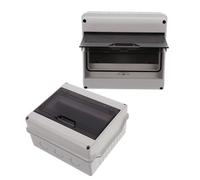 2pcs Outdoor Electrical Enclosure 8-way Weatherproof Box with Window