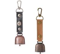 2pcs Outdoor Iron Bell Pendant with Loud Alarm for Hiking