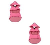 2pcs Outdoor Pet Vest Dreses Dog Jackets Dog Hoodies for Medium Dogs Cute Dog Clothes Fleece Jacket Dog Coats Thicken Pet Manteau Warm Cotton Vest Flamingo Pattern Pet Apparel BESPORTBLE