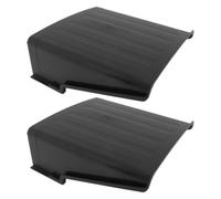2pcs Outdoor Security Camera Protective Cover with Sun and Rain Shield | Plastic Black Housing, for Cctv and Bullet Units, Exterior Walls, Installers and Property Managers