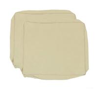 2pcs Outdoor Sofa Seat Cushion Covers | Waterproof 600D Oxford Fabric Replacement Protectors with Zipper for Garden Patio Balcony Furniture | For Anti-Wear(Beige)