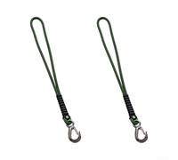 2pcs Outdoor Swing Rope With Stainless Steel Hooks For Heavy Duty Suspension 0.6m Length Backyard Fitness Gear(1.2m green)