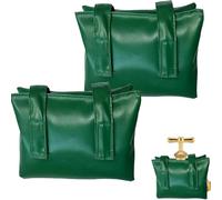 2Pcs Outdoor Taps Covers Faucet Insulation Cover Tough Waterproof Leather Jacket for Outside Garden Tap Cover Frost Protector for Winter (Green)