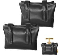 2Pcs Outdoor Taps Covers Faucet Insulation Cover Tough Waterproof Leather Jacket for Outside Garden Tap Cover Frost Protector for Winter (Black)