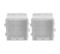 2pcs Outdoor Waterproof Plastic Junction Box with Door