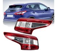 2PCS Outer LED Tail Light Assembly For Nissan Qashqai MK2 J11 2014 2015 2016 Rear Brake Lamp Cluster Driver & Passenger Side
