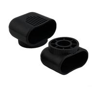 2pcs Oval Foot Covers for Exercise Machines End to Improve Stability and Reduce Noise on Smooth Flooring (40 * 80mm)