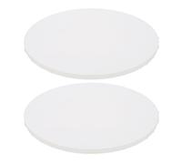 2pcs Oval Framed Canvas for Acrylic Paints, 12x8 Inch White