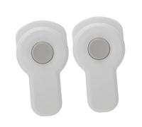 2Pcs Oven Child Safety Lock, Baby Proof Plastic Cabinet Guard, White, Easy Installation, Protect Children's Safety for Home Kitchen Use