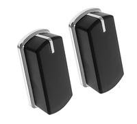 2PCS Oven Cooker Hob Control Knob for Stove Grill, Replacement Control Switch Dial Knobs for Belling 444449570, 444449571, 444449572, 444449574, 444449575, 444449576, Part No. 083240900 (Black)