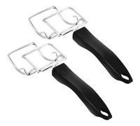 2Pcs Oven Tray Extractor Grill Clip Toaster Oven Food Clip Oven Tray Handle Common for Trays and Grills Quick Removal