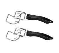 2Pcs Oven Tray Extractor Grills Extractor Oven Rack Push Tool with Handle for Lifting Tray Grills Oven Comfortable Experience
