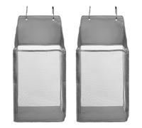 2Pcs Over the Door Laundry Hamper, Foldable Oxford Cloth Door Hanging Laundry Basket 70×35×22CM Mesh Clothes Hamper Portable Hanging Dirty Clothes Bag for Dirty Cloth Toy Towel