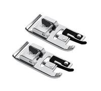 2pcs Overlock Overcast Sewing Machine Presser Foot -Fits All Low Shank Snap-On Singer Babylock Brother Euro-Pro, Janome, Kenmore, White, Juki, New Home, Simplicity, Elna and More!