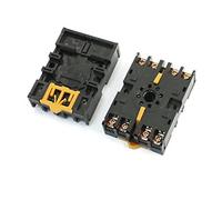 2PCS P2CF-08 10A 250VAC 8 Pin M4X20 DIN Rail Mount Relay Socket Base