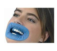 2pcs/Pack Dental Teeth Whitening Cheek Retractor Rubber Lip Gum Dam Non Latex Blue Color