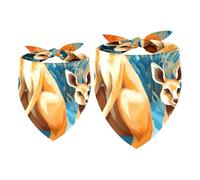 2pcs Pack Dog Bandanas Fall Kangaroo Triangle Scarf for Small Medium Large Dogs and Cats Pet Kerchief Triangle Scarfs Bibs