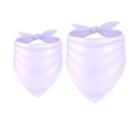 2pcs Pack Dog Bandanas Lilac Triangle Scarf for Small Medium Large Dogs and Cats Pet Kerchief Triangle Scarfs Bibs