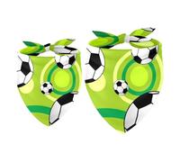 2pcs Pack Dog Bandanas Soccer Triangle Scarf for Small Medium Large Dogs and Cats Pet Kerchief Triangle Scarfs Bibs