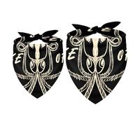 2pcs Pack Dog Bandanas Take Off Octopus Triangle Scarf for Small Medium Large Dogs and Cats Pet Kerchief Triangle Scarfs Bibs