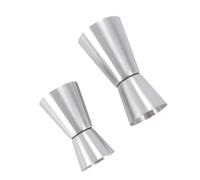 2pcs/Pack Jigger Bartender Cocktail 15/30ml 25/50ml Jiggers 0.5/1oz 0.85/1.7oz, Stainless Steel Double Measuring Cup Bar Tool for drinks(2 pcs mix)