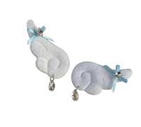 2Pcs / pack Millennial Inspired Fabric Brooch Pin Making Accessory with Bowknot Detail for Jewelry Designing Cloth Lapel Pin Cover