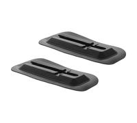 2pcs Paddleboard Fin Base Insert Style PVC Central Fin Holder | Black Detachable Plug Design, Tool Free Installation, Seawater Resistant Build, for Surfboards and Tail Fins