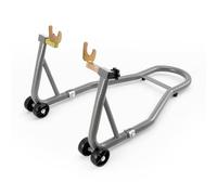 2PCS Paddock Stand Motorcycle Rear Heavy Duty Rear Motor Bike Workshop Pit Motorcycle Paddock Stand Back Wheel Lift Chock for Lifting The Bike (Grey 1PCS)