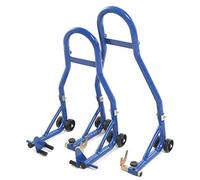 2PCS Paddock Stand Motorcycle Rear Heavy Duty Rear Motor Bike Workshop Pit Motorcycle Paddock Stand Back Wheel Lift Chock for Lifting The Bike