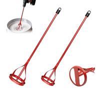 2pcs Paint and Mud Mixers 40cm Paint Stirrer for Drill in 1to5 Gallon Drums