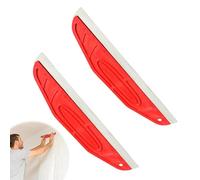 2PCS Paint Shield Cutting in Tools for Painting Paint Trim Guard Multi-Purpose Straight Edge Tool Paint Cutting in Tools for Painting Multipurpose Right Angle Tool for Cutting and Applying (Red)