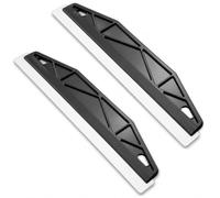 2PCS Paint Trim Guard, 12" Paint Shield for Skirting Board Painting Guard, Stainless Steel Paint Shield Tool with Ergonomic Handle for Cutting in, Wallpaper Smoothing, Paint Edger, Scraper