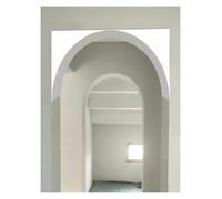 2PCS Paintable Door Arch Kit,Half Circle Foam Doorway Arch Molding,DIY Door Frame Arch Kit for Kitchen Balcony Hallway(23.5x23.5x23.5cm)