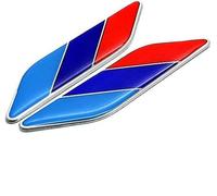 2Pcs/Pair 3D Tricolor Flag Emblem Badge for ALL Models for Car Decals Sticker Metal Car Side Sign Stickers Car Body Interior Decorations Car Accessories