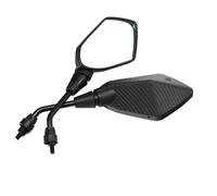 2Pcs/Pair For VES&PA Motorcycle Mirror Scooter E-Bike Rearview Mirrors Electrombile Back Side Convex 8mm 10mm Car&bon Fi&ber(10mm)