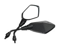 2Pcs/Pair For VES&PA Motorcycle Mirror Scooter E-Bike Rearview Mirrors Electrombile Back Side Convex 8mm 10mm Car&bon Fi&ber(8mm)