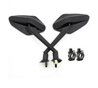 2Pcs/Pair Motorcycle Car&bon Fi&ber Rearview Side Mirror Rotatable 8mm For BRIX&TON Cromwell 125 1200 BX 125R BX150 Felsberg 250(Style A)