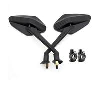 2Pcs/Pair Motorcycle Car&bon Fi&ber Rearview Side Mirror Rotatable 8mm For Piag&gio MP3 Scooter MP3300 MP3500 HPE Sport Custom(B)