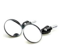 2pcs/Pair Motorcycle Rear View Mirrors Round 7/8" Handle Bar End Foldable Mirror Handlebar For Motorbike